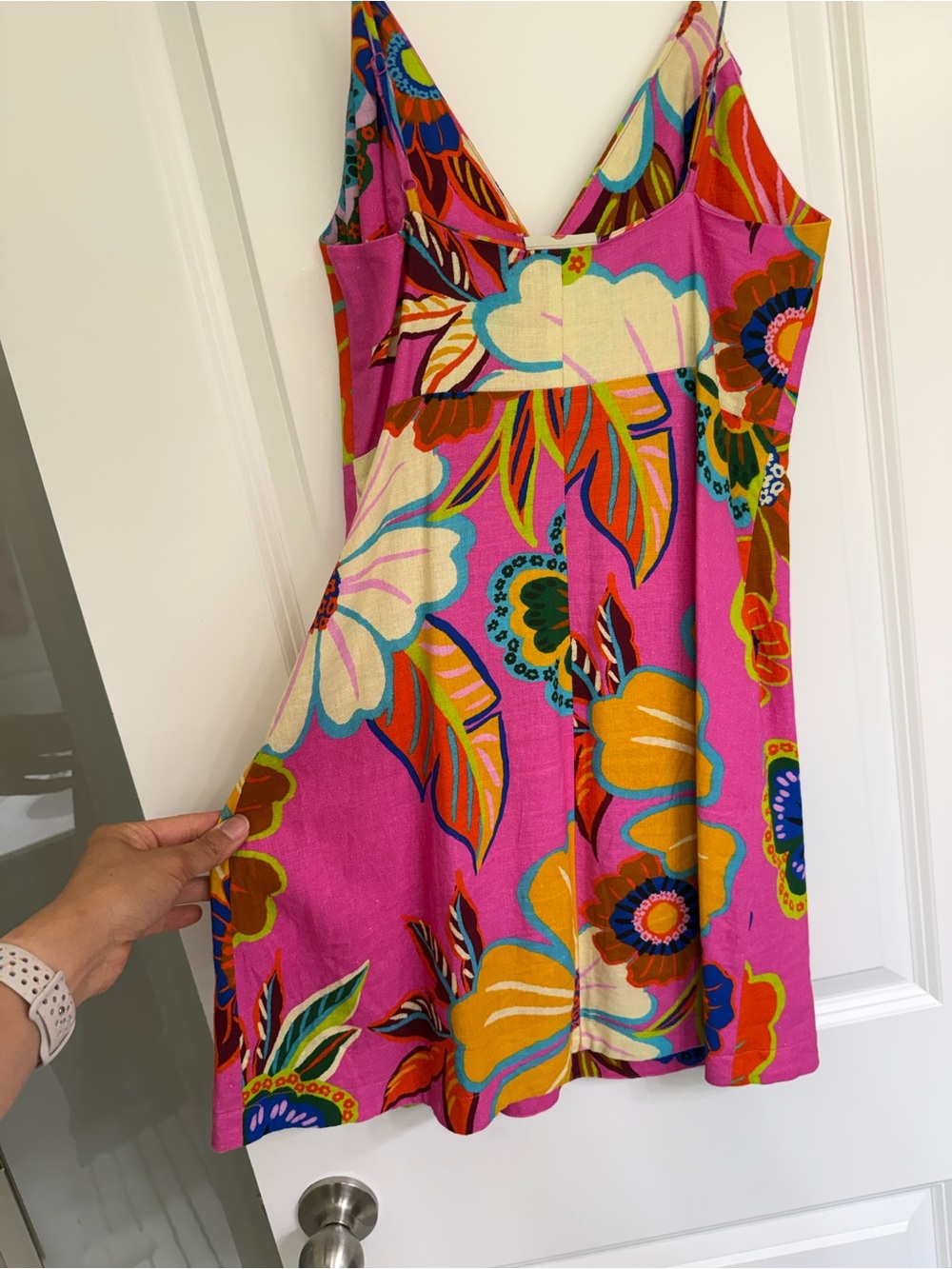 FARM Rio Pink Multicolor Floral Slip Dress - Picture 7 of 8